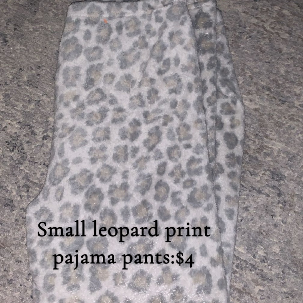Leopard Print Kids Pajama Pants